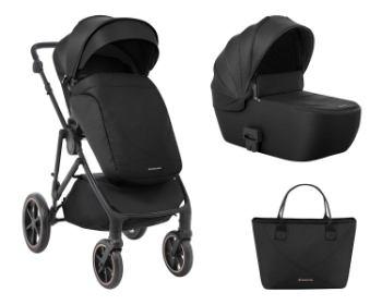 Slika Kolica 2u1 Thea + košara - Crna 2024 Kikka Boo 