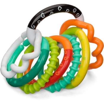 Slika Infantino igračka grickalica Textured Ring Links