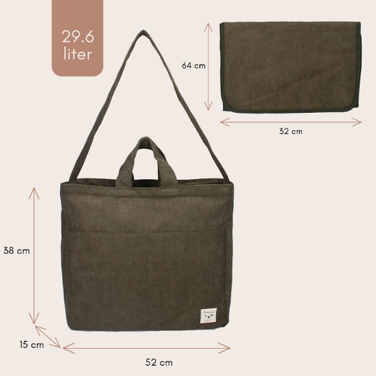Slika Torba Care Sofia Tenderness - Army Kidzroom 
