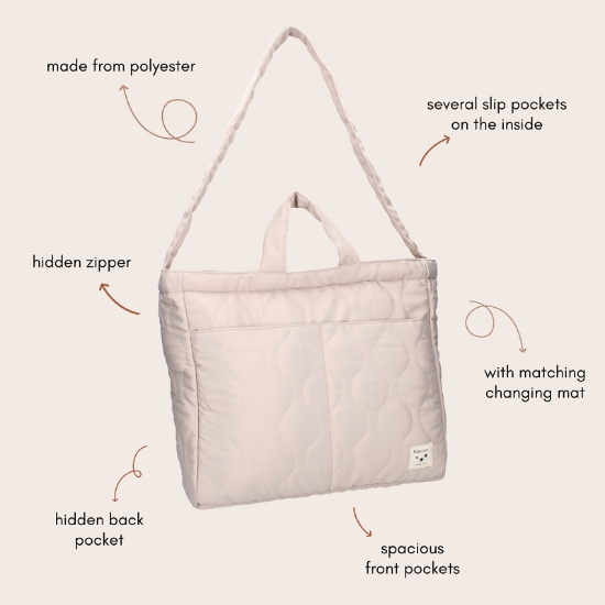 Slika Torba Care Sofia Loveable - Taupe Kidzroom 