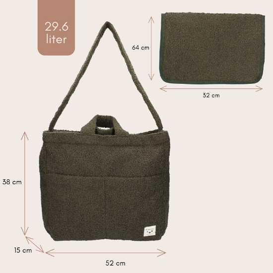 Slika Torba Care Sofia Loyal Love - Army Kidzroom 