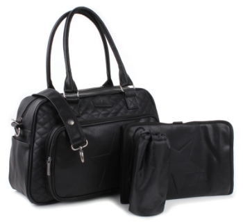 Slika Torba Care Venice Coloured Stars - Black Kidzroom 