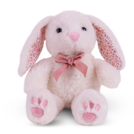 Slika Plišana igračka Zec sa vrpcom 27 cm - White - Amek 
