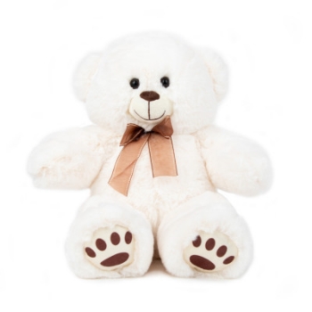 Slika Amek plišana igračka Medvjed sa vrpcom 35 cm - Ecru