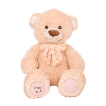 Slika Amek plišana igračka Medo sa leptir mašnom 55 cm - Beige