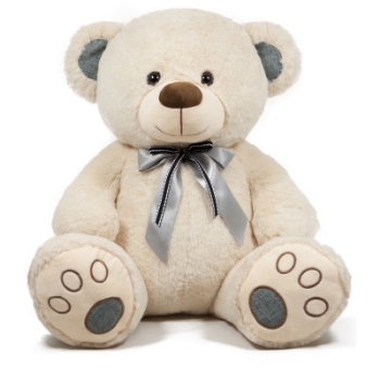 Slika Amek plišana igračka Medo s plavom vrpcom 50 cm