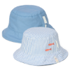 Slika Reverzibilni šeširić Stripes Ocean Blue 2 - Little Dutch