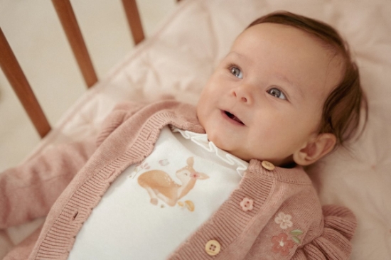 Slika Pleteni kardigan Fairy Pink 74 - Little Dutch