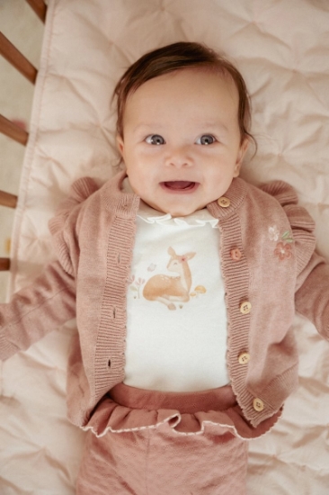 Slika Pleteni kardigan Fairy Pink 62 - Little Dutch