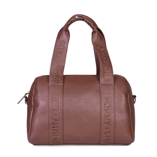 Slika Torba Mommy Club Signature Vegan Leather Dark Brown - Childhome