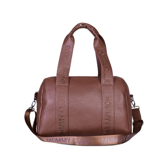 Slika Torba Mommy Club Signature Vegan Leather Dark Brown - Childhome