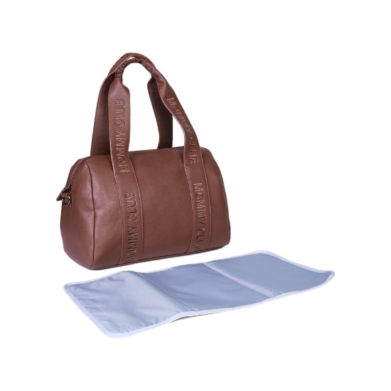 Slika Torba Mommy Club Signature Vegan Leather Dark Brown - Childhome