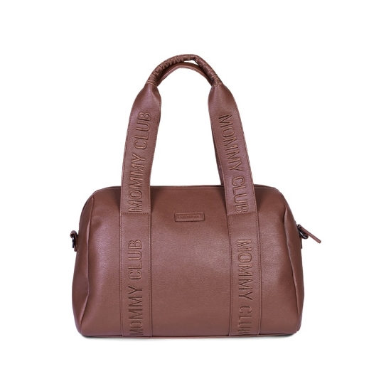 Slika Torba Mommy Club Signature Vegan Leather Dark Brown - Childhome