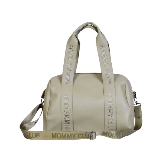 Slika Torba Mommy Club Signature Vegan Leather Green - Childhome