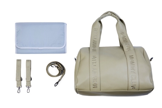 Slika Torba Mommy Club Signature Vegan Leather Green - Childhome