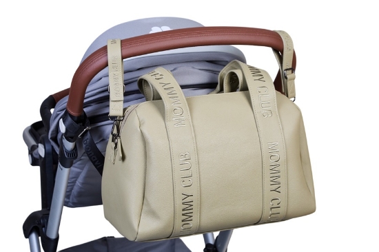 Slika Torba Mommy Club Signature Vegan Leather Green - Childhome