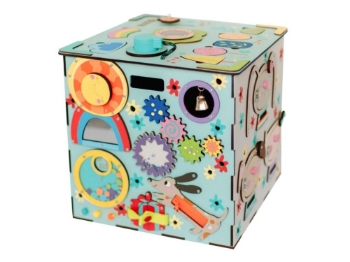 Slika Aktivna kocka XXL s LED svjetlom – Plava