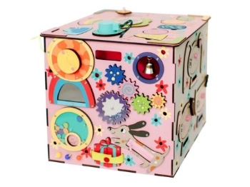 Prikažite detalje za Activity board kocka ružičasta s LED rasvjetom Slika Activity board kocka ružičasta s LED rasvjetom