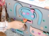 Slika Activity board kocka ružičasta s LED rasvjetom
