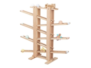 Prikažite detalje za Drvena staza za kuglice XXL Slika Drvena staza za kuglice XXL