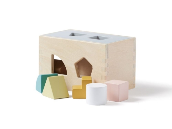 Slika Dječji drveni kamion za slaganje