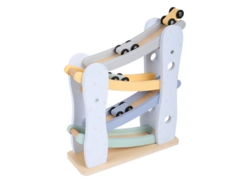 Slika Drvena trkaća staza s 4 autića