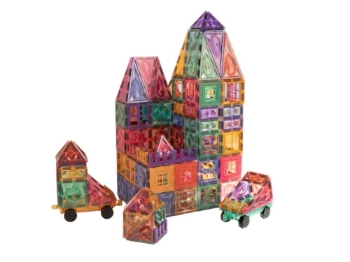 Prikažite detalje za EliFix magnetni set za gradnju - 188 komadića u boji Slika EliFix magnetni set za gradnju - 188 komadića u boji