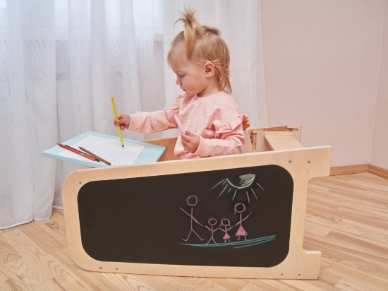 Slika Rastući edukativni toranj 5u1 – Play 75 cm (plavi)