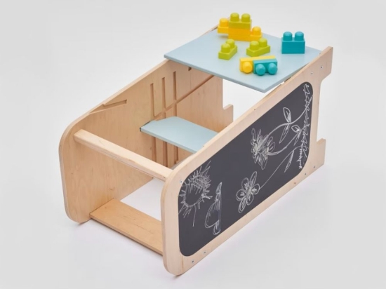 Slika Rastući edukativni toranj 5u1 – Play 75 cm (plavi)