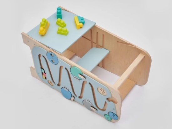 Slika Rastući edukativni toranj 5u1 – Play 75 cm (plavi)