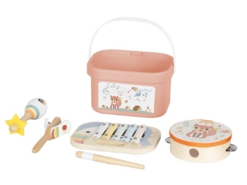 Slika Set dječjih glazbenih instrumenata u kutiji 4u1