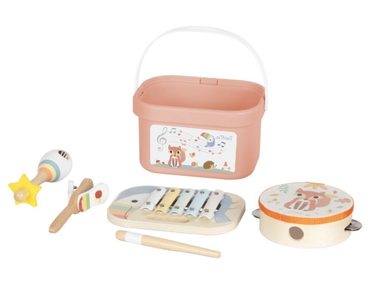 Slika Set dječjih glazbenih instrumenata u kutiji 4u1