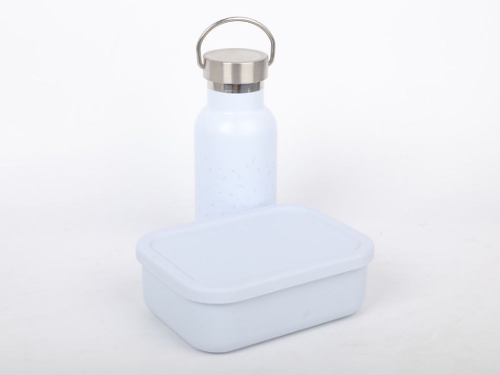 Slika Snack set za djecu – Plavi (bočica + kutijica)
