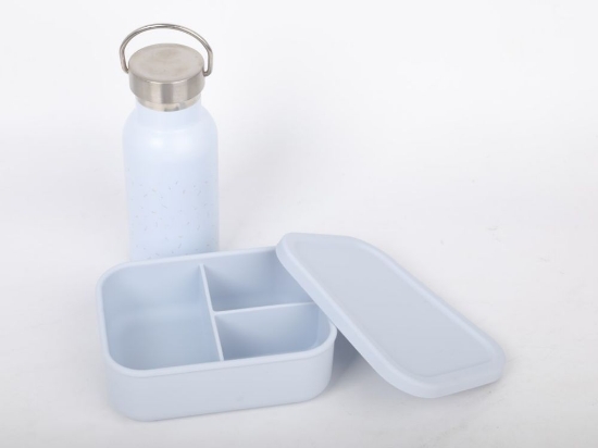 Slika Snack set za djecu – Plavi (bočica + kutijica)