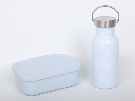 Slika Snack set za djecu – Plavi (bočica + kutijica)