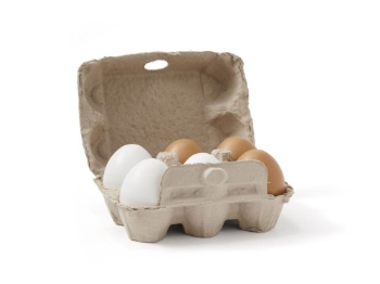 Prikažite detalje za Drvena jaja – 6 komada | KID'S HUB® Slika Drvena jaja – 6 komada | KID'S HUB®