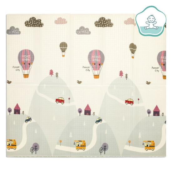 Slika Dvostrana podloga za igru Balloon, 180x200 cm Fillikid