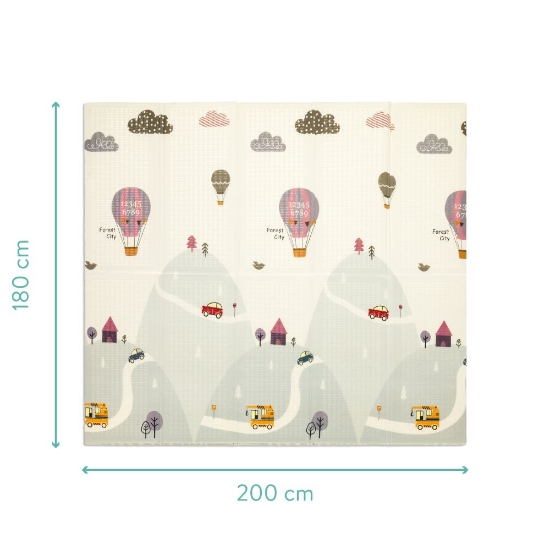 Slika Dvostrana podloga za igru Balloon, 180x200 cm Fillikid