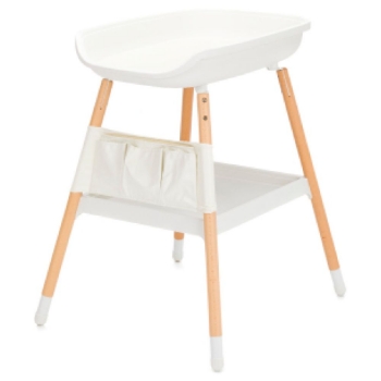 Slika Stol za prematanje s podlogom, bijeli Fillikid 