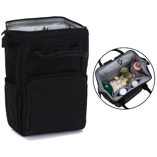 Slika Torba/ruksak za pelene Barcelona, black Fillikid 