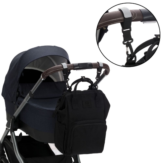 Slika Torba/ruksak za pelene Barcelona, black Fillikid 