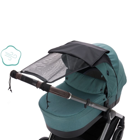 Slika Zaštita od sunca/sjenilo za kolica Easy, black melange Fillikid 
