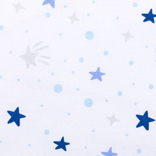Slika Zaštitna ogradica za krevetić Cocon luxe, blue Stars Fillikid 