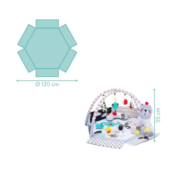 Slika Edukativna igraonica za bebe Colourful s lopticama Fillikid 