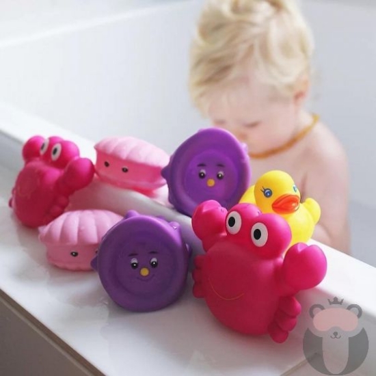 Slika Morske životinje za kupanje, roze, 7 kom u torbi 0188416 PLAYGRO