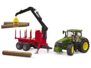 Slika Traktor John Deere 7R 350 s prikolicom in 4 trupca 03154 BRUDER 