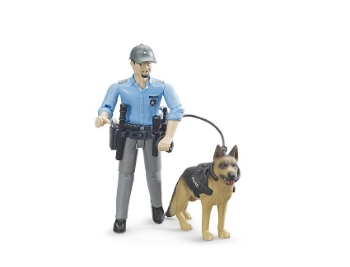 Slika Figura policajac i pas 62150 BRUDER 