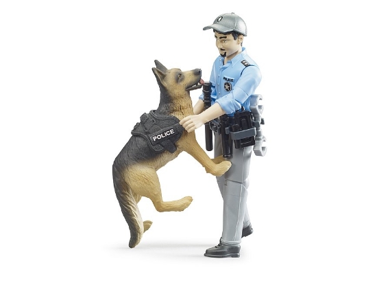 Slika Figura policajac i pas 62150 BRUDER 