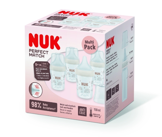 Slika Set bočica Perfect Match 4kom, 150ml multicolor kom 10225332 NUK 