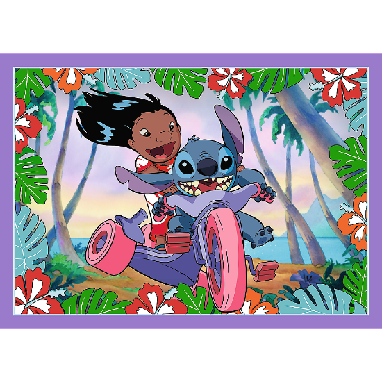 Slika Puzzle Lilo&amp;Stitch, 4u1 (35,48,54,70) 34633 TREFL 